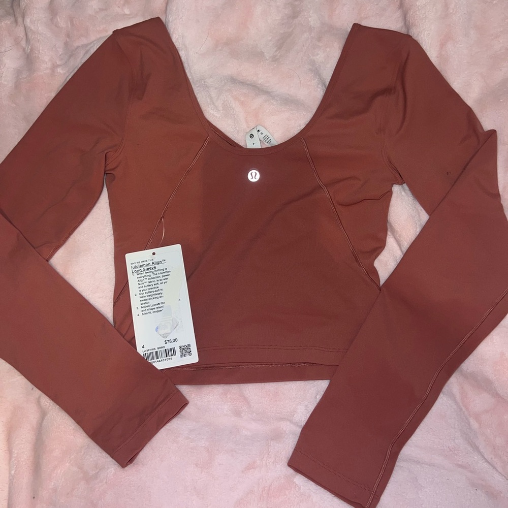 Lululemon Athletica Brown Fitted Long Sleeve Bodysuit